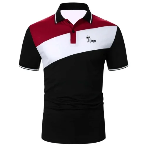 Men's Horizontal Stripes Polo Short Sleeve Polo Shirts Collared Shirts Sportswear Casual School Outdoor Athleisure Summer