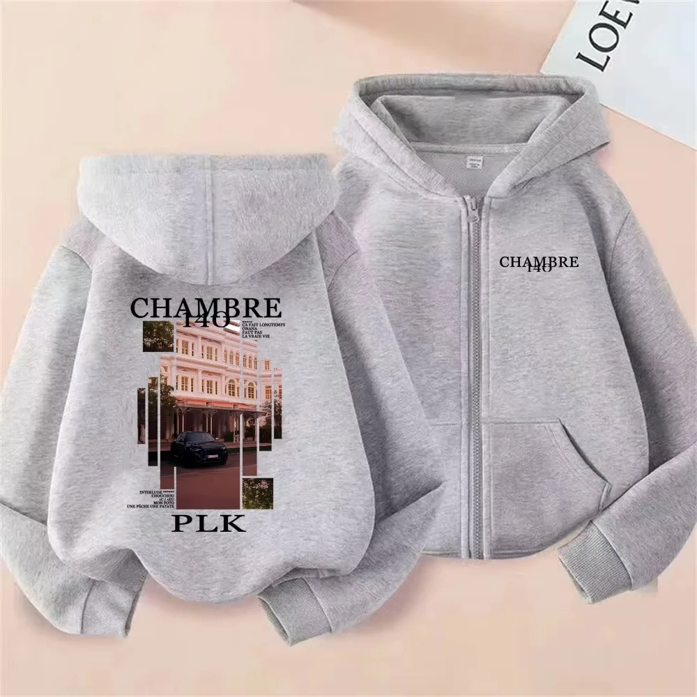 Rapper PLK Chambre 140 Album Graphic Zipper Hoodie Men Women Hip Hop Fashion Pop Music Zip Up Jacket Coat Male Oversized Hoodies - Image 3