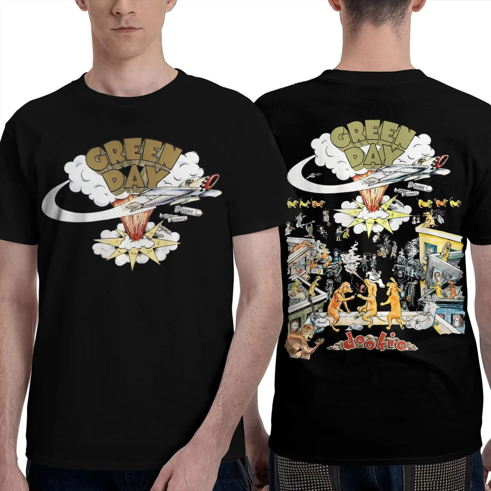 Dookie Scene Green Day Printed T-Shirt Men's Women Creative Pure Cotton Tees O Neck Short Sleeve T Shirts Party Clothes