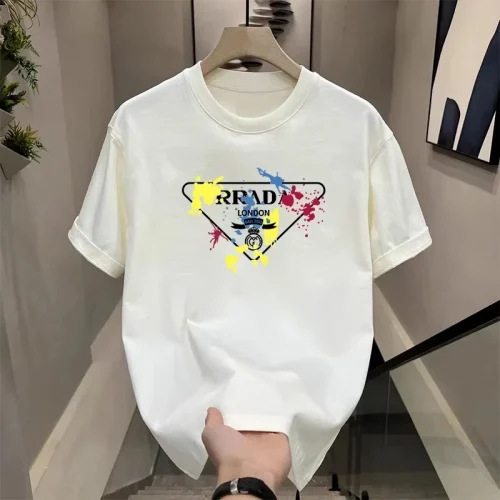2025 Fashion Luxury Brand Printed Women's T-shirt Pure Cotton T-shirt Brand Breathable T-shirt Men's Street O-neck T-shirt Tops
