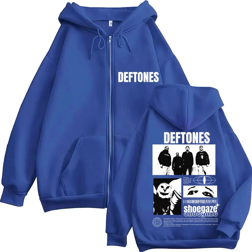 Rock Band Deftones Music Album Tour 2025 Zip Up Hoodie Hip Hop Retro Fashion Sportwear Autumn Fleece Oversized Coats Streetwear - Image 3